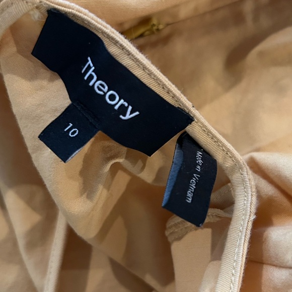 Theory Classic Chino Volume Dart Yellow Dress - Picture 10 of 11